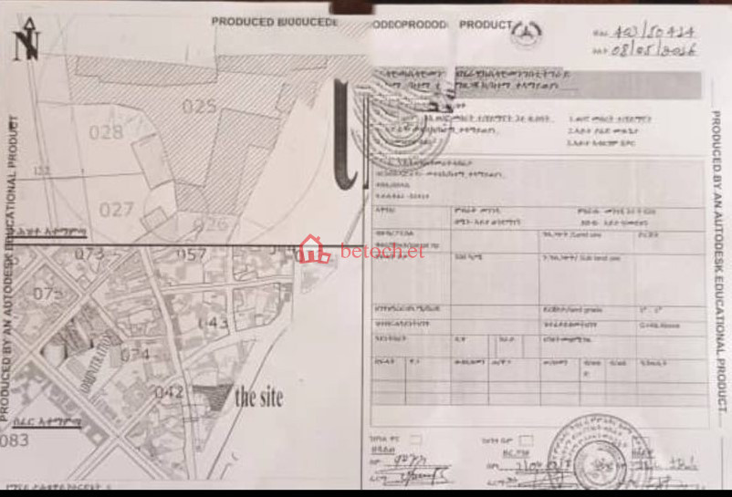253.Mekele Bus Station (Milano Hotel) 500 m2 Detached House or land