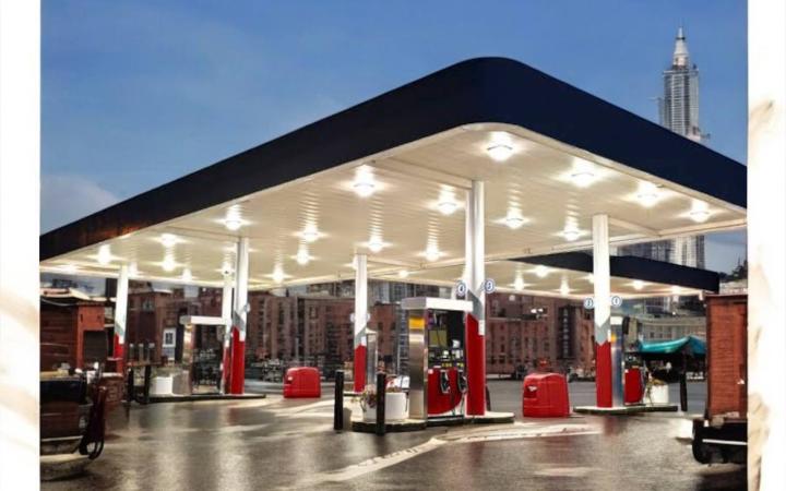Modern Gas Station in Lebu